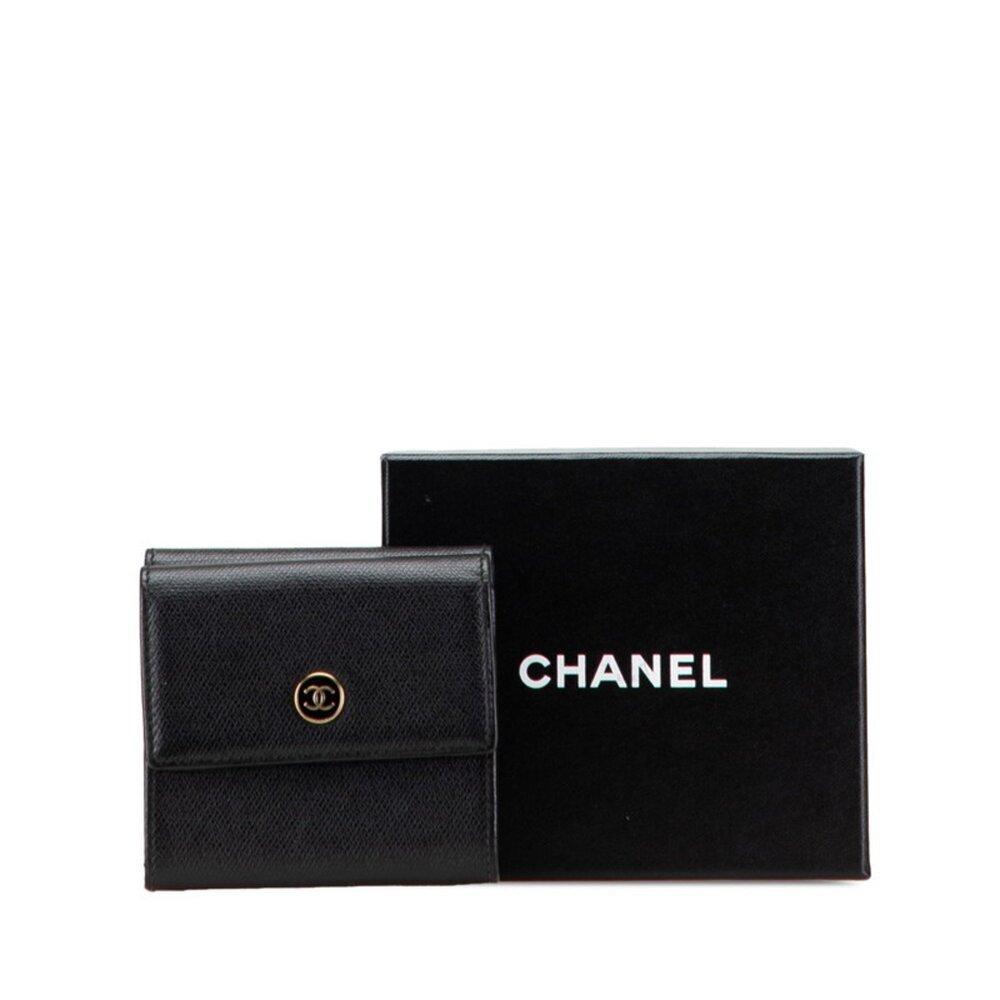 CHANEL Authentic Black Leather Wallet - Picture 10 of 10